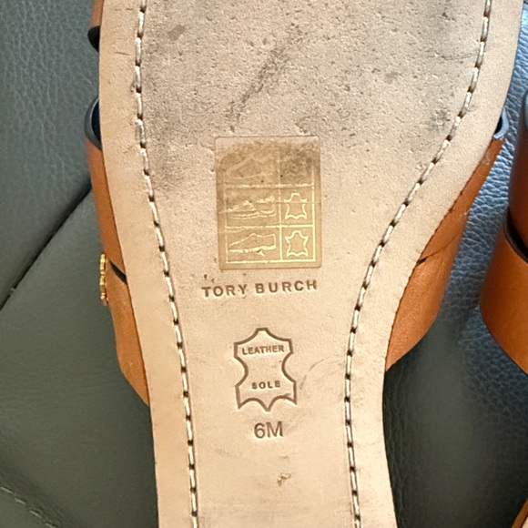 Tory Burch Tan City Slide Sandals Size 6 EUC - Picture 8 of 10